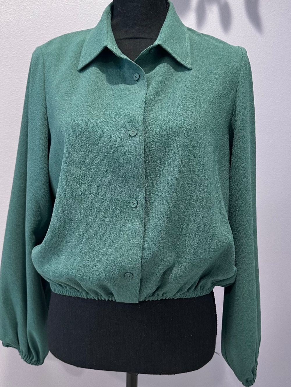OAK+FORT moss green pullover blouse